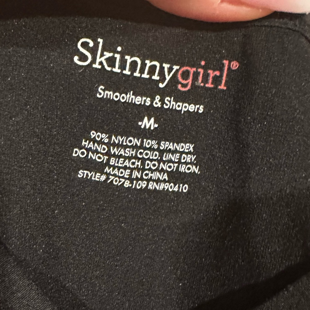 SKINNYGIRL SMOOTHERS SHAPERS BLACK MINIMALIST TANK TOP M - Picture 4 of 9